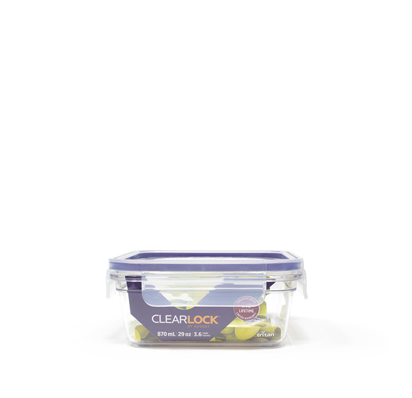 Clearlock 870Ml 29Oz Square Packaged