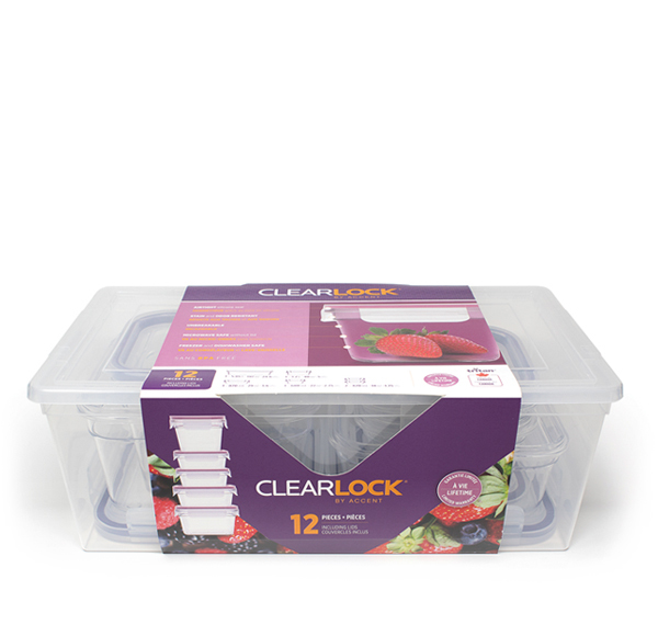 Clearlock 12piece set packaged