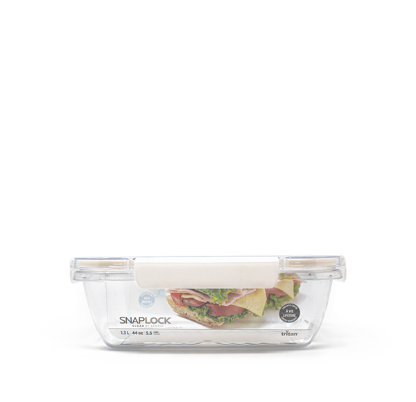 Snaplock clear 1 3l rectangle packaged