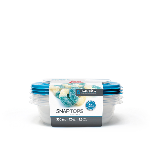 Snaptops 350ml 12oz rectangle packaged