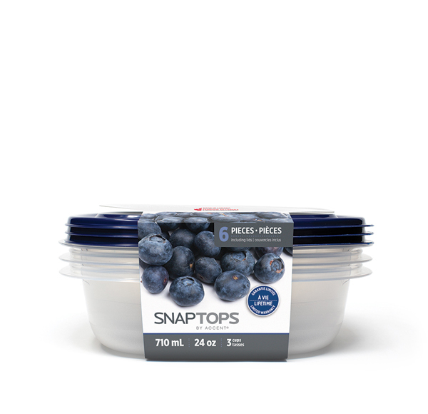 Snaptops 710ml 24oz round packaged