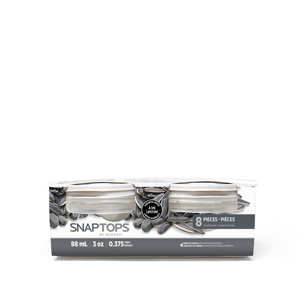 Snaptops 88ml 3oz round packaged