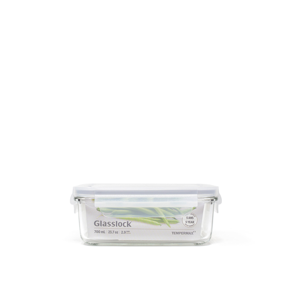 Glasslock 700ml rectangle packaged